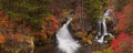 Ryuzu Falls near Nikko, Japan in autumn Royalty Free Stock Photo